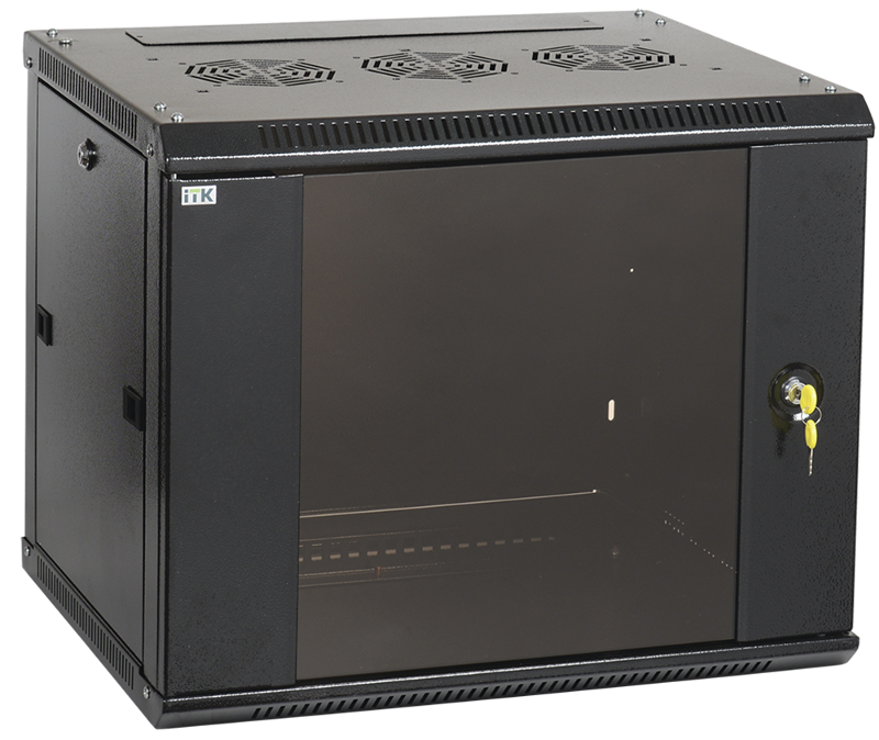 Шкаф LINEA W 6U 600x450 мм дверь стекло в сборе, RAL7035 | LWR3-06U64-G | ITK — ITK