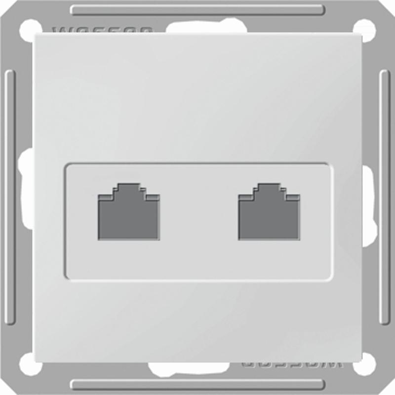 W59 Сосна Розетка компьютерная 2-ая RJ45 кат.5e | RSI-251KK5E-7-86 | SE — миниатюра 2