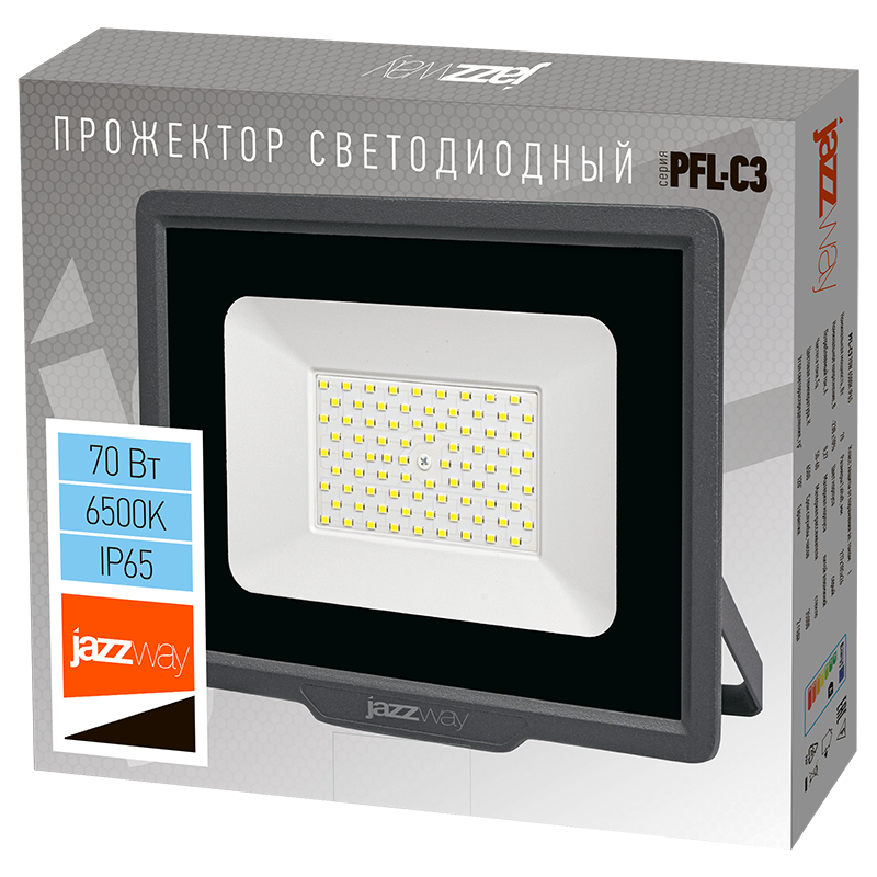 Прожектор PFL- C3 70w (compact) 6500K IP65 Jazzway арт.5023604A — миниатюра 6