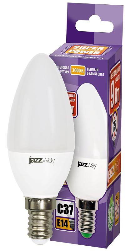Лампа светодиодная LED 9Вт E14 230В 3000К PLED- SP C37 | 2859457A | Jazzway — миниатюра 2