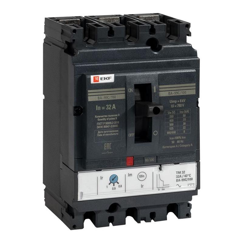 Выключатель автоматический ВА-99C (Compact NS) 100/32А 3P 36кА EKF PROxima | mccb99C-100-32 | EKF — EKF