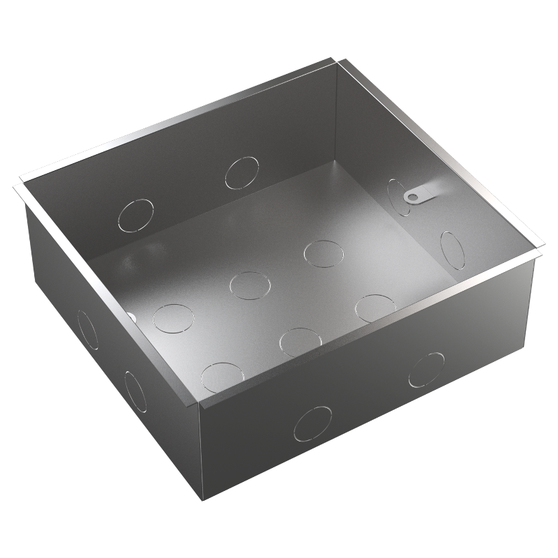 MultiDesk Коробка монтажная для бетонных полов для люка на 12 модулей СТАЛЬ | MDK10312 | SE — миниатюра 2