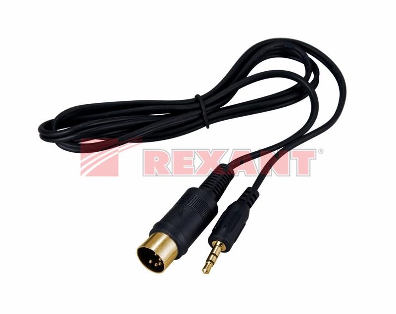 Шнур DIN 5 Pin - Stereo 3,5 мм, длина 1,5 метра (GOLD) | 17-2502 | REXANT — миниатюра 2