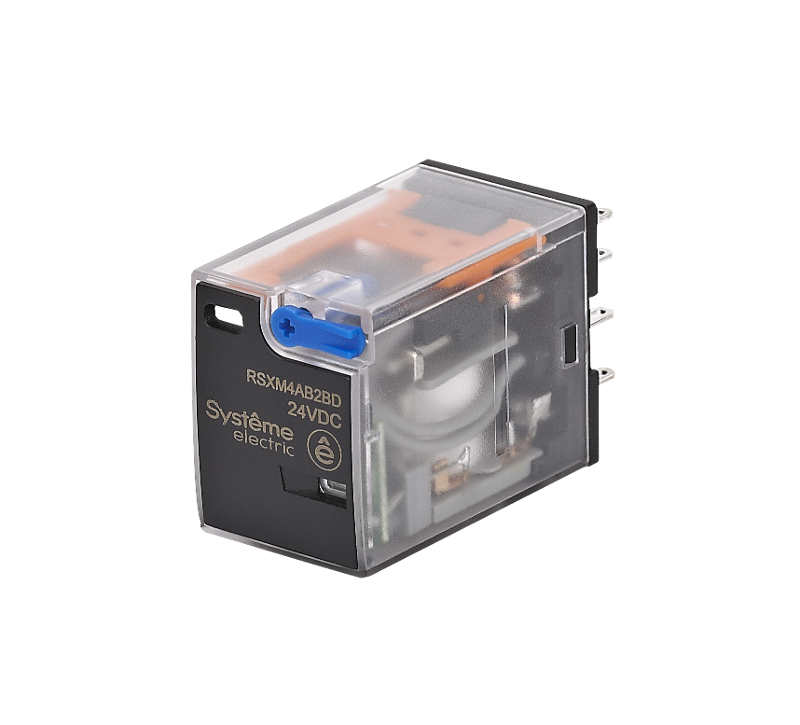 Реле 6A 4CO 24VDC тест кнопка LED | RSXM4AB2BD | SE — Systeme Electric