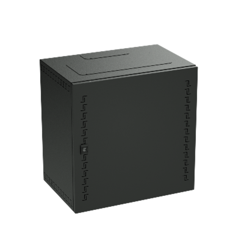 Шкаф телекоммуникационный навесной, 9 U (500х600х400) дверь метал,RAL9005 | R5STI0940MTB | DKC — фото 1 | Sento
