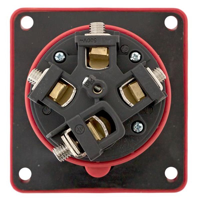Розетка стационарная внутренняя угловая 4442 3Р+РЕ 125А 380В IP67 EKF PROxima | ps-4442-125-380 | EKF — миниатюра 14