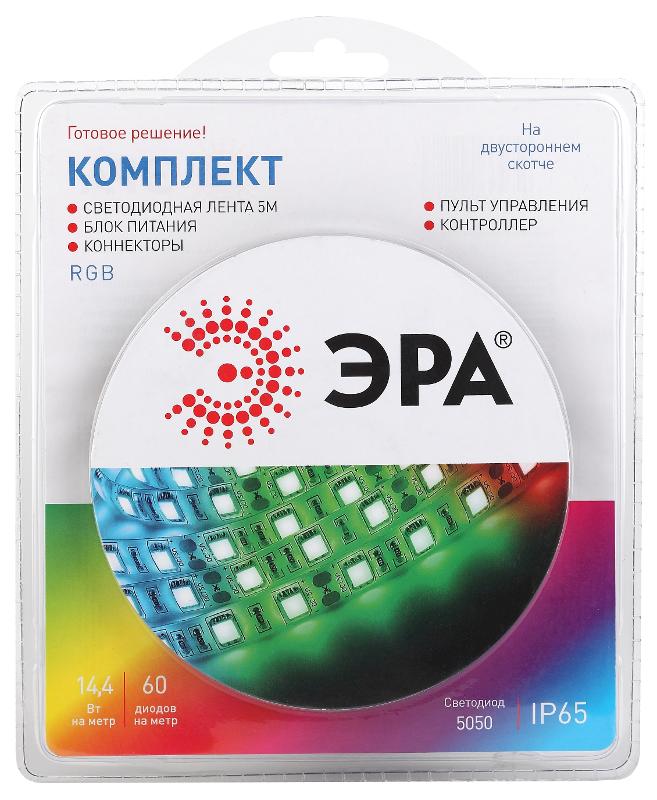 Комплект светодиодной ленты 5050kit-14,4-60-12-IP65-RGB-5m | Б0043070 | ЭРА — миниатюра 1