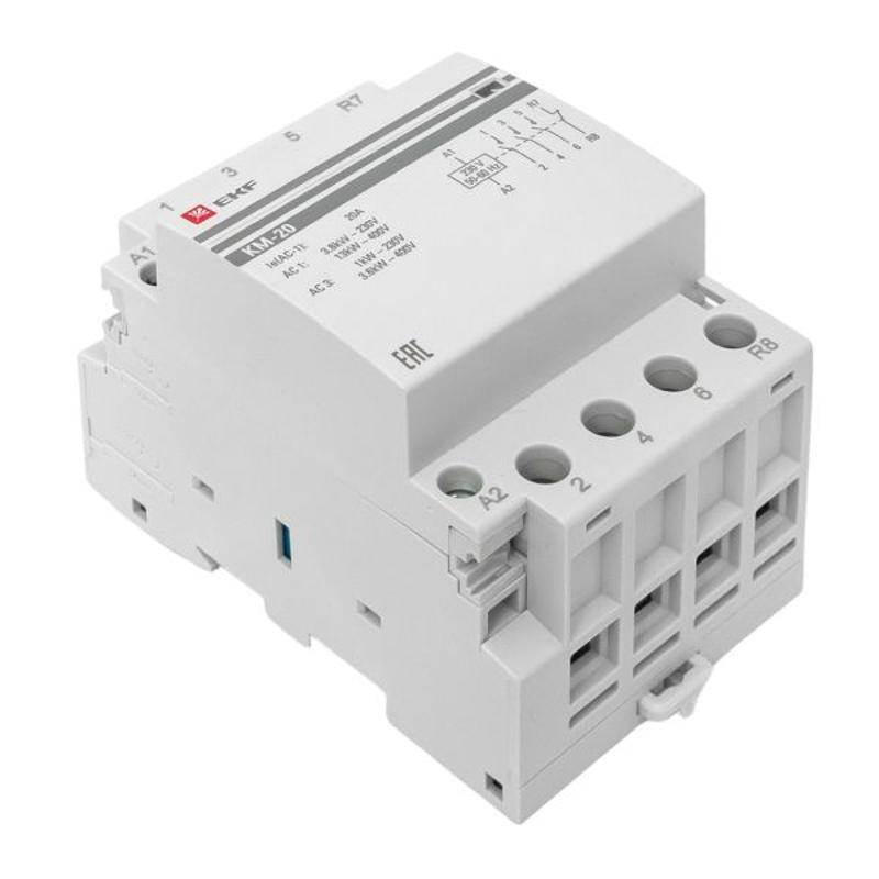 Контактор модульный КМ 20А 3NО+NC (3 мод.) EKF PROxima | km-3-20-31 | EKF — миниатюра 17