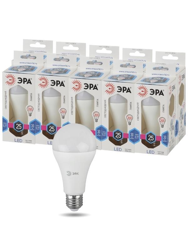 Лампа светодиодная LED 25Вт E27 4000К СТАНДАРТ груша | Б0035335 | ЭРА — миниатюра 3