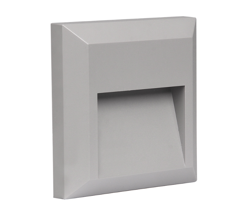 Светильник светодиодный архитектурный ДВУ PST/W S124124 2w 4000K GREY IP65 фасадный | 5005587 | Jazzway — миниатюра 5