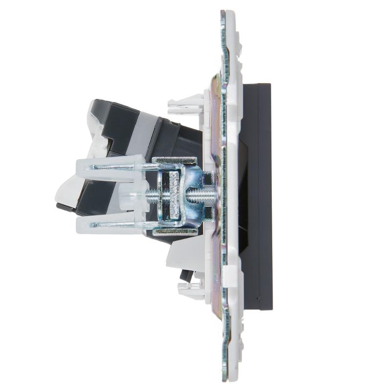 SKANDY Розетка компьютерная RJ45 кат.5E SK-K01T титан | SK-K10-1-K48 | IEK — миниатюра 4