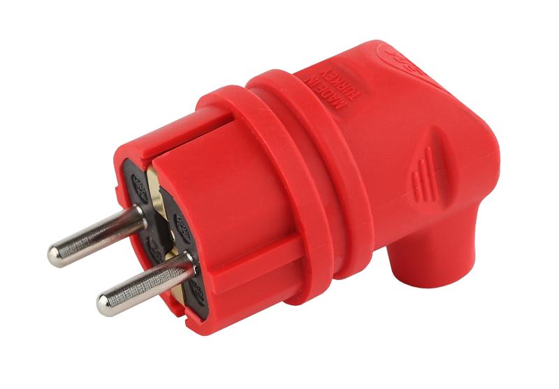 V9-RED-IP44 ЭРА Вилка каучуковая с/з 90град с кольцом 16A IP44 красная | Б0044549 | ЭРА — ЭРА (Энергия света)
