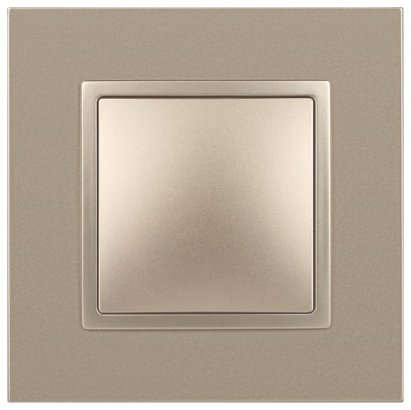 14-1108-04 Переключатель промежуточный, 10АХ-250В, IP20, Эра Elegance, шампань | Б0034260 | ЭРА — миниатюра 3