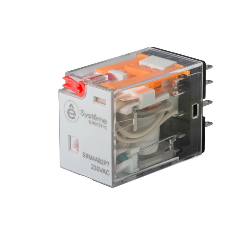 Реле 6A 4CO 230VAC тест кнопка LED | SXM4AB2P7 | SE — Systeme Electric