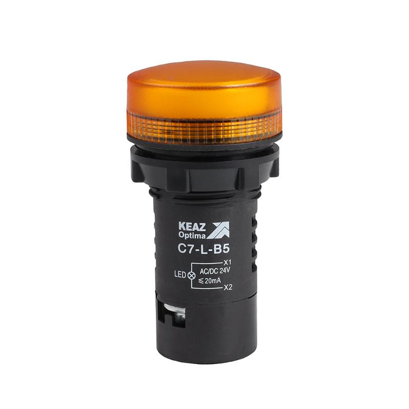 Лампа C7-L-B5 светодиодная желтая 24 В AC/DC XB7EV05BP | 362151 | КЭАЗ — КЭАЗ (Курский электроаппаратный завод)