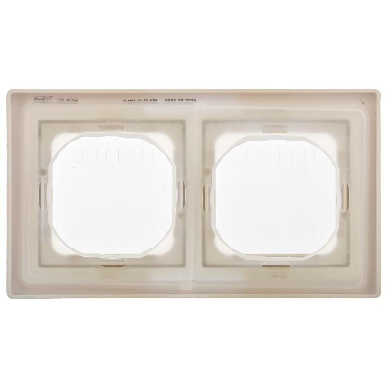 FLITE Рамка 2-местная IP55 Рпро-2-55-ФлСл сливочный | FI-M20-32-55-K86 | IEK — миниатюра 3