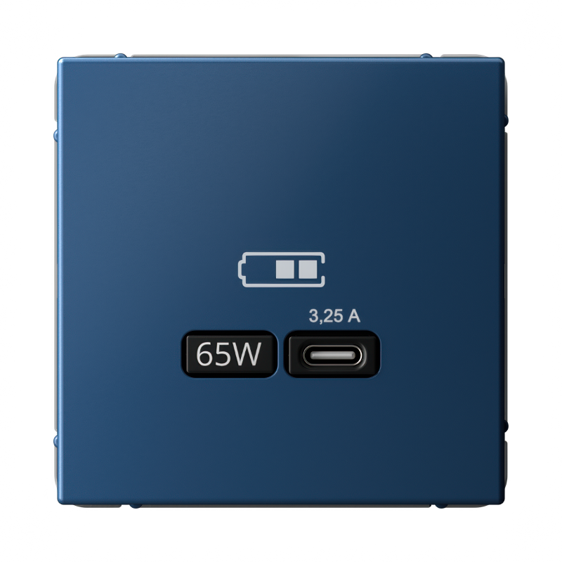 ArtGallery Аквамарин Розетка USB тип-С 65Вт высокоскор.заряд. QC, PD, механизм | GAL001127 | SE — Systeme Electric