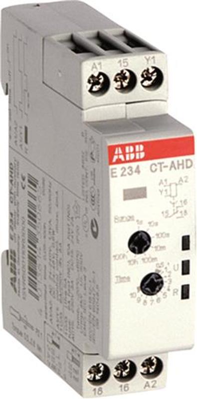 Реле времени CT-AHD.12 модульное (задержка на отключ.) 24-48B DC, 24- 240B AC (7 временных диапазонов 0,05с...100ч) 1ПК | 1SVR500110R0000 | ABB — ABB