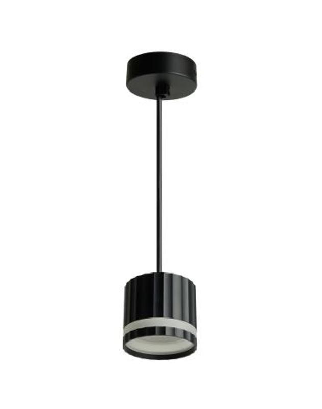 Светильник потолочный на подвесе GX53 12W 230V, чёрный D85*H75 HL3698 | 48684 | FERON — Feron