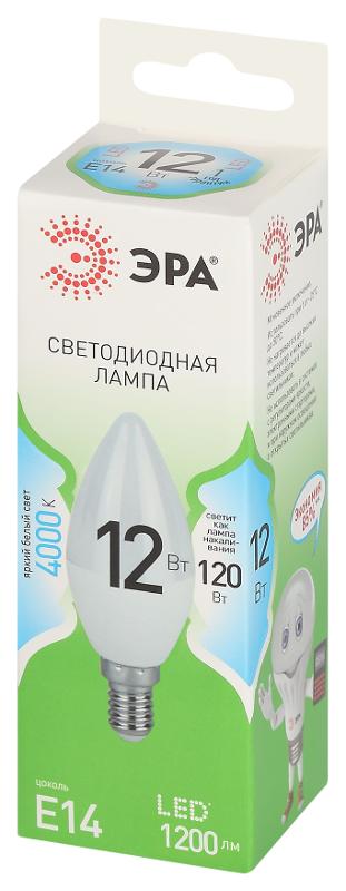 Лампа светодиодная GREEN LINE LED B35-12W-840-E14 GL E14 12 Вт свеча яркий белый свет | Б0067140 | ЭРА — миниатюра 5