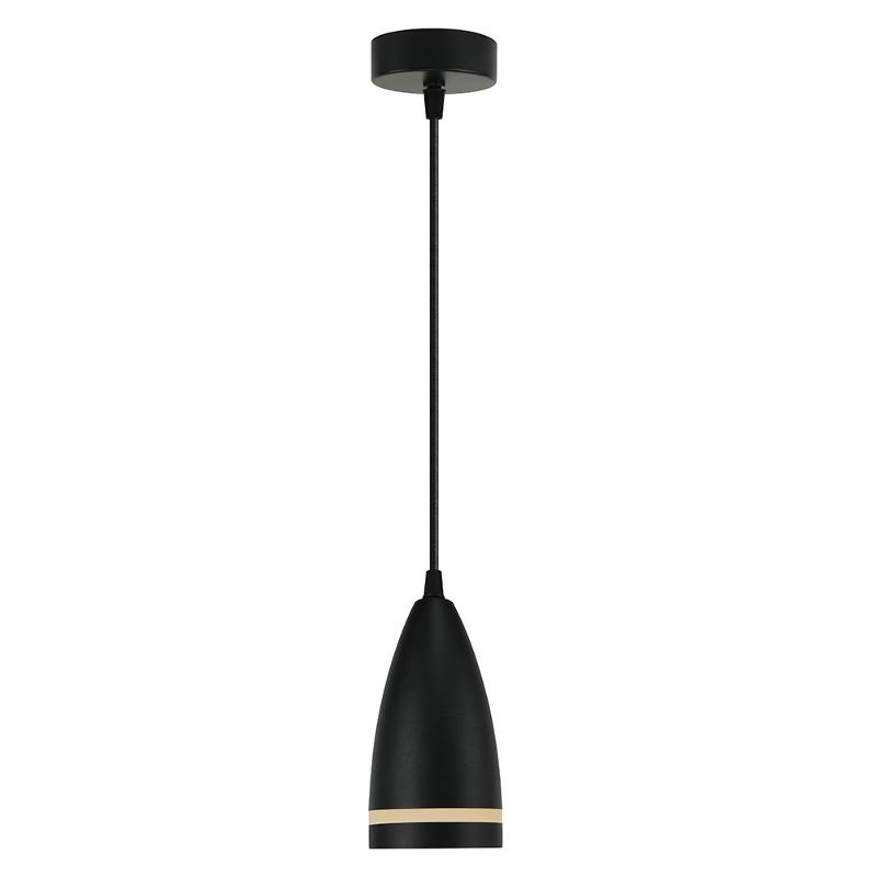 Светильник потолочный на подвесе GX53 15W 230V, черный D85*H160 HL3648 | 48092 | FERON — миниатюра 2