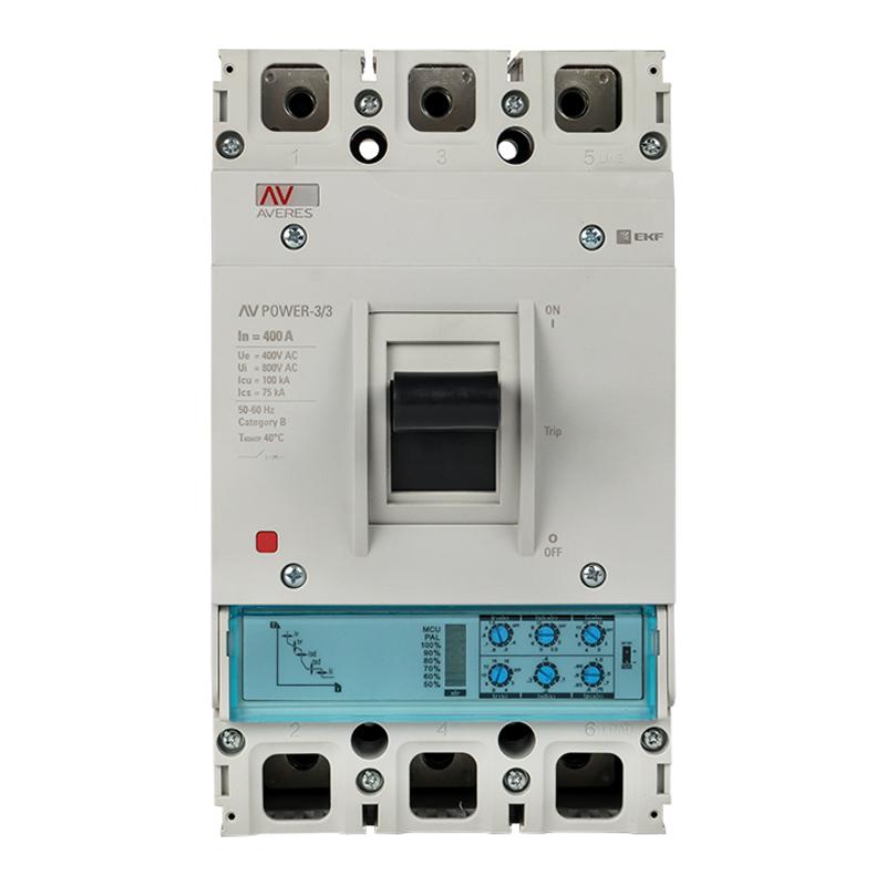 Выключатель автоматический AV POWER-3/3 400А 100kA ETU2.0 AVERES | mccb-33-400H-2.0-av | EKF — миниатюра 2