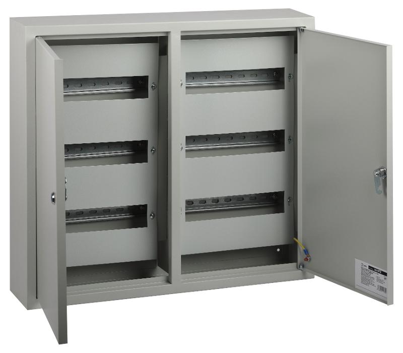 Корпус металлический навесной  ЩРН-72 2-х дверный (540х600х120) IP31 УХЛЗ серый  | Б0062915 | ЭРА — миниатюра 1