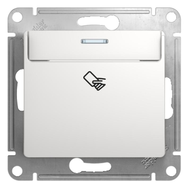 Glossa Белый Выключатель карточный, сх.6 | GSL000169 | SE — фото 1 | Sento