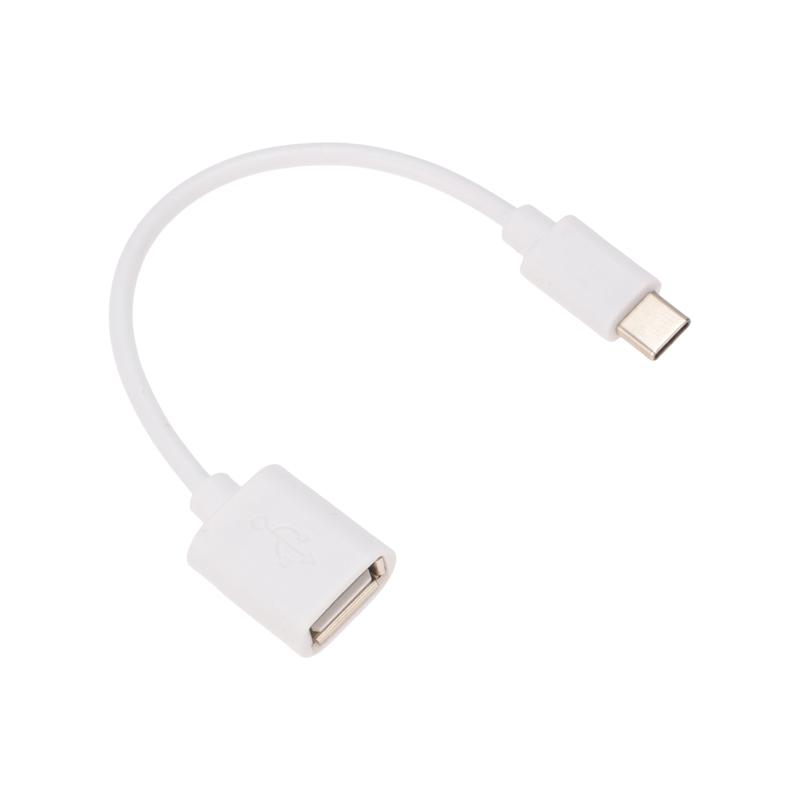 USB кабель OTG Type C на USB шнур 0.15 м белый | 18-1180 | REXANT — фото 1 | Sento
