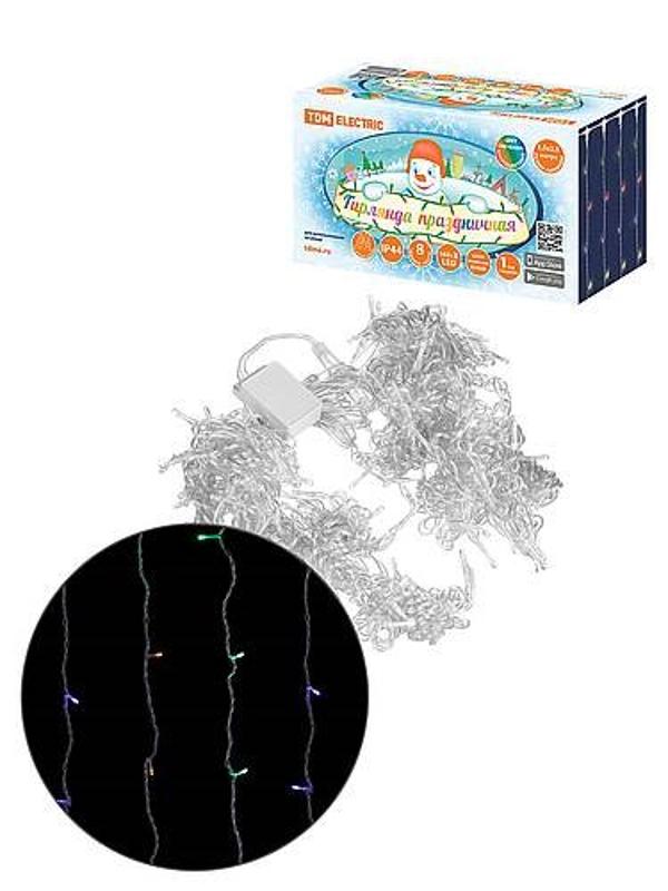 Гирлянда светодиодная "Занавес" 1,5х2,5 м, 169LED, многоцветн., 8 режимов, 250 В, IP44, | SQ0361-0097 | TDM — TDM ELECTRIC