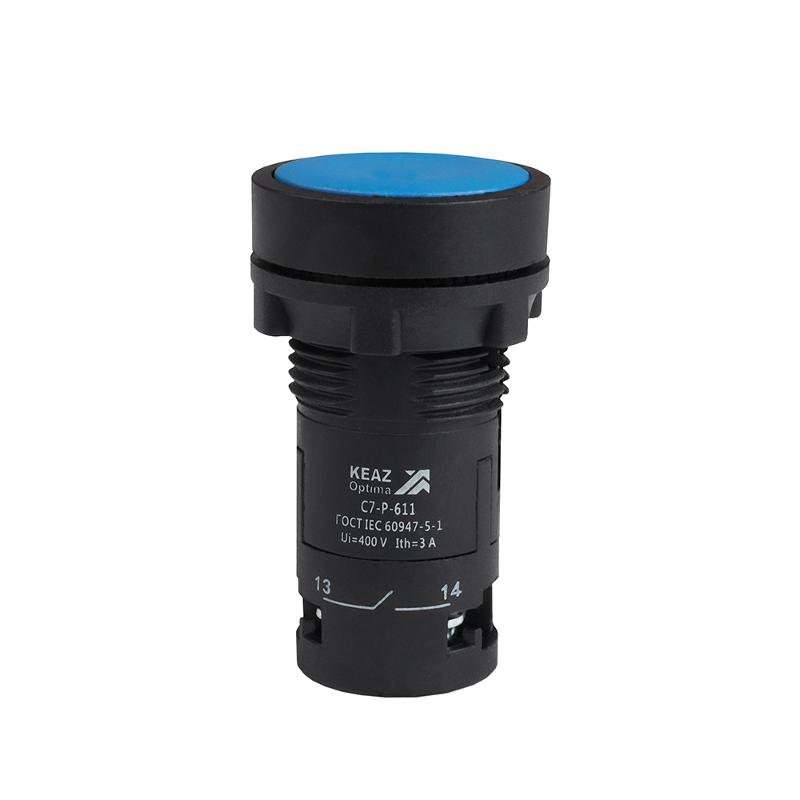 Кнопка OptiSignal Compact D22 C7-P-611 синяя 1НО+1НЗ XB7NA65 | 362047 | КЭАЗ — КЭАЗ (Курский электроаппаратный завод)