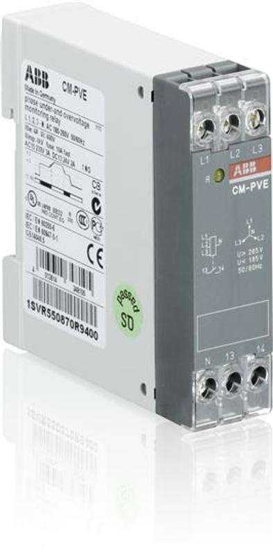 Реле конт. напр-я CM-PVE (контроль 1.3 фаз) 1НО контакт | 1SVR550870R9400 | ABB — ABB