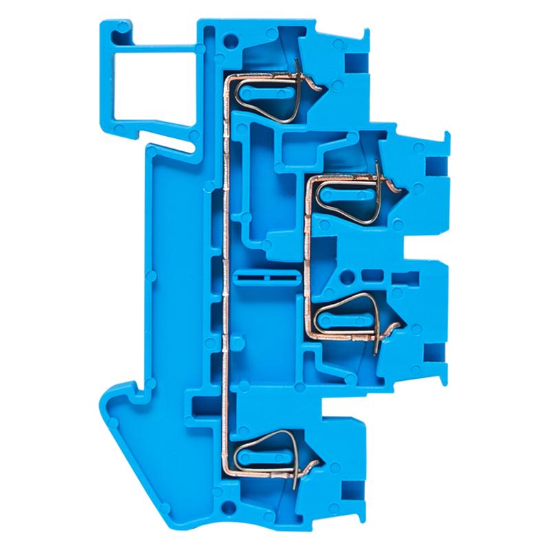 Колодка клеммная пружинная двойная JXB-ST-2.5 26А синяя EKF | plc-jxb-st-2.5-4-2-blue | EKF — миниатюра 9
