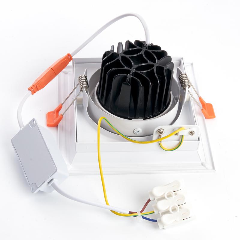 Светильник светодиодный встраиваемый карданный AL201, 1x12W, 1080 Lm, 4000К, 35 градусов, белый | 29773 | FERON — миниатюра 3