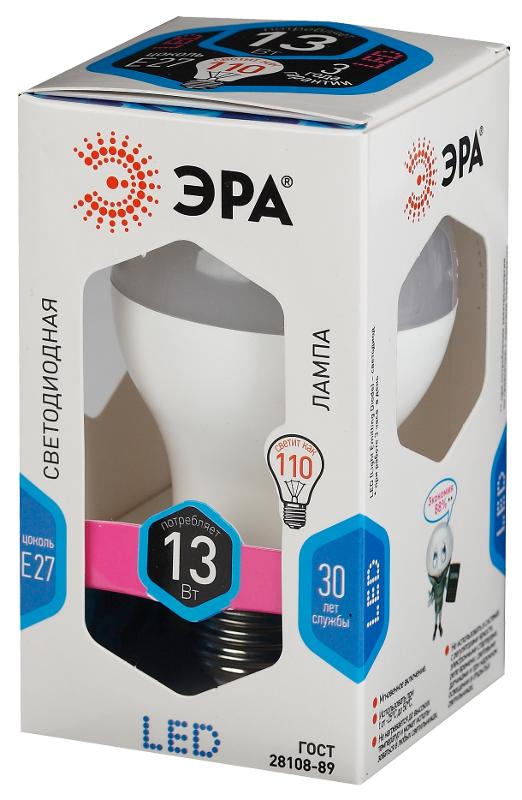 Лампа светодиодная LED 13Вт Е27 4000К СТАНДАРТ smd A60-13W-840-E27 | Б0020537 | ЭРА — миниатюра 2