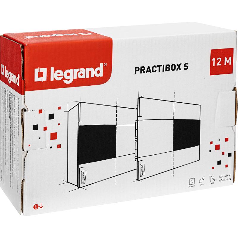 Practibox S Пластиковый щиток Встраиваемый 1X12 Дымчатая дверь — миниатюра 3