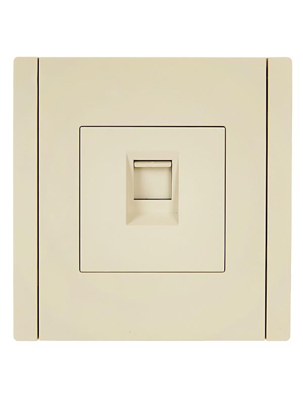 FORTE&PIANO Розетка комп. RJ45 кат.6 FP431 ваниль | FP-K10-2-K10 | IEK — миниатюра 2