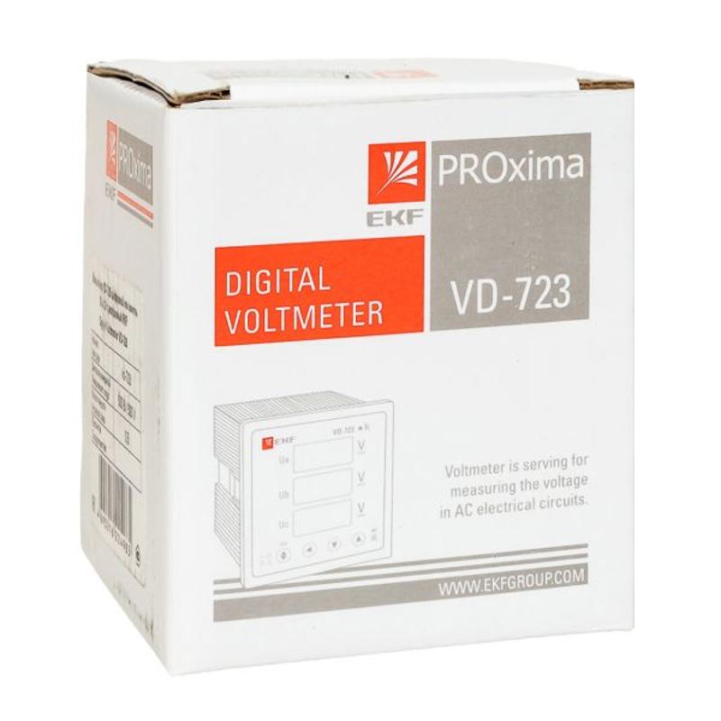 VD-723 Вольтметр цифровой на панель (72х72) трехфазный EKF PROxima | vd-723 | EKF — миниатюра 16