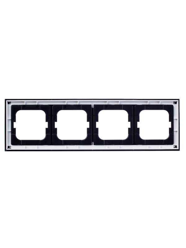 Рамка 4-постовая, серия axcent, цвет чёрный | 1754-0-4412  | 2CKA001754A4412 | ABB — миниатюра 3