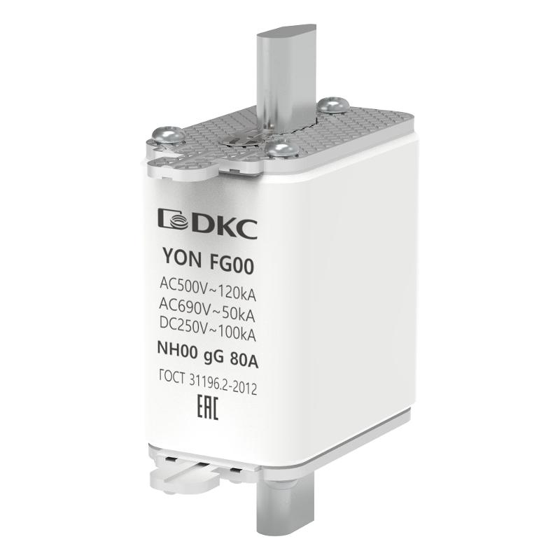 Предохранитель YON ножевого типа FG00 с одинарной индикацией 80А | 1FG00-0080 | DKC — DKC (ДКС)