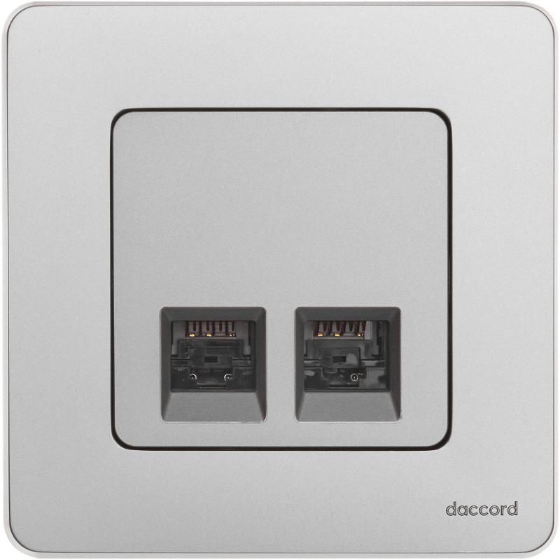 Inspiria Алюминий Розетка 2-ая компьютерная RJ45 С/У категория 5e UTP | 673837 | Legrand; замена на арт. ИЭК 6738371 — Legrand