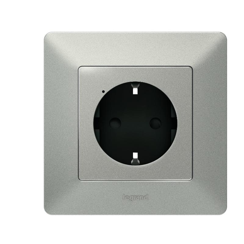 Розетка умная с/з Valena Life 16А 230В алюм. Netatmo — миниатюра 5