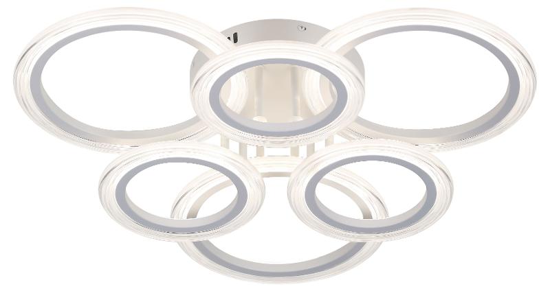 Светильник потолочный светодиодный  Модерн Ring CLL-1-90-RC WH с ДУ 90W 3000-6500К белый | Б0069749 | ЭРА — миниатюра 1