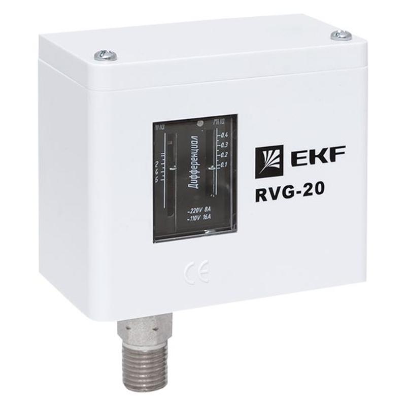 Реле избыточного давления EKF RVG-20-0,6 (0,6 МПа) | RVG-20-0,6 | EKF — EKF