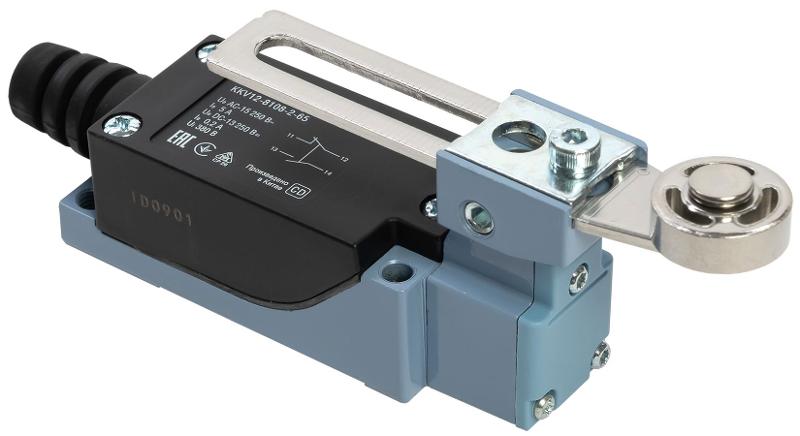 Выкл. конц. КВ-8108 регул. рычаг со стальн. роликом IP65 | KKV12-8108-2-65 | IEK — IEK (ИЭК)