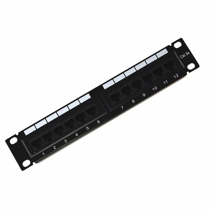Патч-панель 10", 1U, 12 портов RJ-45, категория 5e, Dual IDC | 04-0025 | REXANT — REXANT
