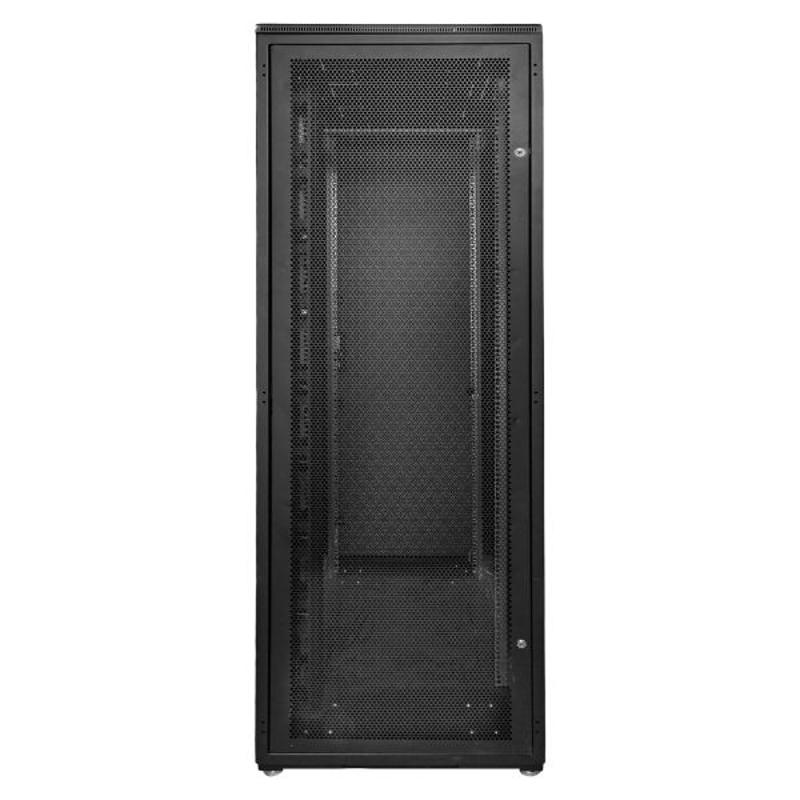 Шкаф напольный 19" TERACOM PRO 42U600х1000 мм двери перфорированная сзамком-ручкой и перфорированная чёрный | TRP-NTC-4261-65B | EKF — миниатюра 3