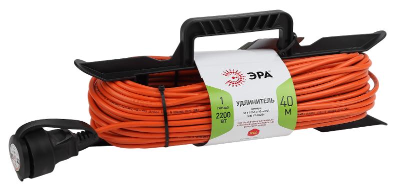 Удлинитель силовой ЭРА UFx-1-2x1.0-40m-IP44 на рамке б/з 1 гн 40м ПВС 2х1 | Б0046824 | ЭРА — ЭРА (Энергия света)