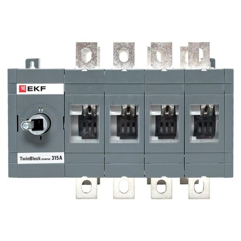 Рубильник 315A 4P реверсивный без рукоятки управления TwinBlock | tb-s-315-4p-rev | EKF — миниатюра 10