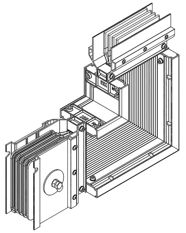 Секц. угл. вверх н/1 630А Al 3L+N+PER IP55 тран. IEK | LB-0630A4-35-F-LUE | IEK — IEK (ИЭК)